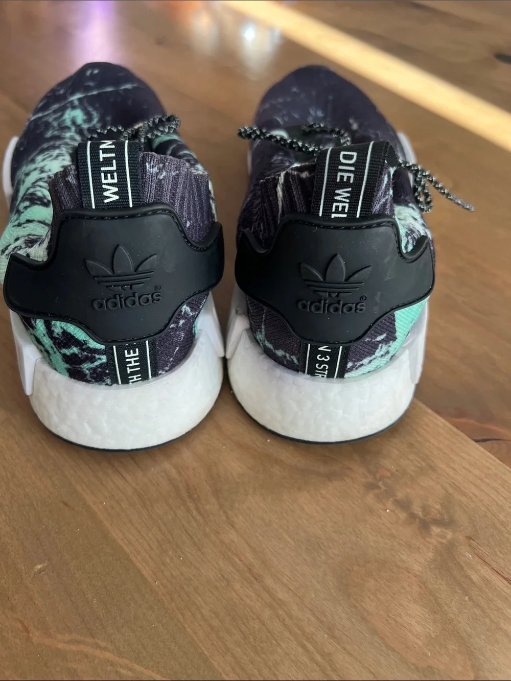 Addidas NMD_R1 Primeknit Green Marble